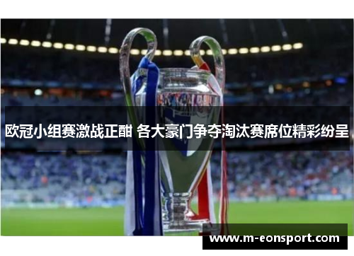 欧冠小组赛激战正酣 各大豪门争夺淘汰赛席位精彩纷呈